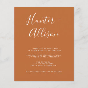 Flyer Orçamento Terracotta Invitor de Casamento