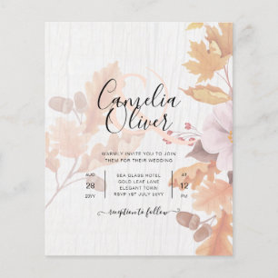 Flyer Orçamento Tudo em 1 Caiu Deixa Casamento Terracot