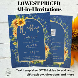 Flyer ORÇAMENTO Tudo-em-1 Girassóis Rústicos Casamento A