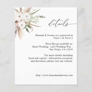 Flyer Orçamento White Floral Summer Boho