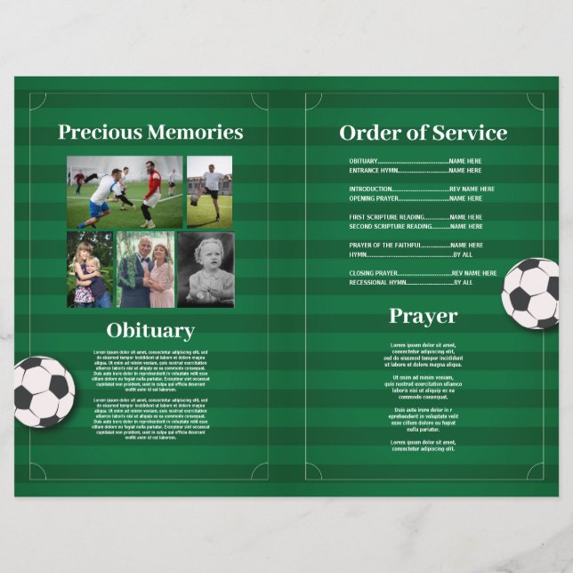 Flyer Ordem Funeral do Futebol da Vida do Serviço (Verso)