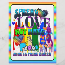 Flyer Orgulho | Espalhe Amor Não Ódio