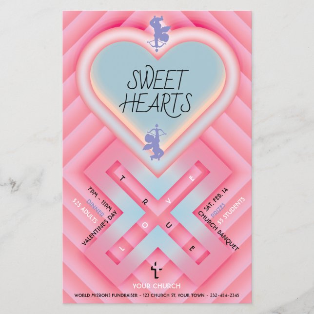 Flyer Origami Heart X Sweet Hearts (Frente)