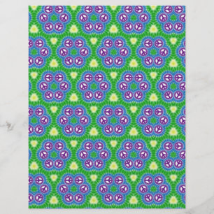 Flyer Origami Paper Green Blue Customable Hobby Art