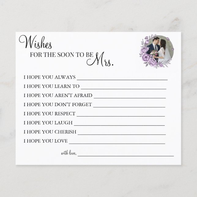 Flyer Orquídea quer que em breve seja a Sra. Card (Frente)