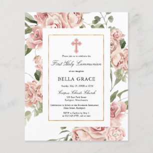 Flyer Orquídea-rosa-do-orçamento Primeiro Convite à C