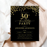 Flyer Ortografia Preta E Dourada Do Orçamento 3aniversár<br><div class="desc">Faça a palco de uma celebração elegante com um Convite de Aniversário para Script Negro e Dourado! Apresentando um roteiro de ouro luxuoso sobre um fundo preto elegante, esse design expele sofisticação e charme de eterno. Perfeito para aniversários de marco ou qualquer evento de na moda, combina facilmente elegância clássica...</div>