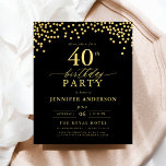 Flyer Ortografia Preta e Dourada do Orçamento Quarto ani<br><div class="desc">Faça a palco de uma celebração elegante com um Convite de Aniversário para Script Negro e Dourado! Apresentando um roteiro de ouro luxuoso sobre um fundo preto elegante, esse design expele sofisticação e charme de eterno. Perfeito para aniversários de marco ou qualquer evento de na moda, combina facilmente elegância clássica...</div>