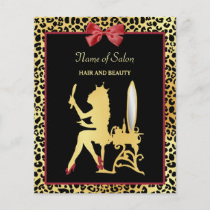 Flyer Ouro Coroa Arco Vermelha Evento Salônico do Cabel