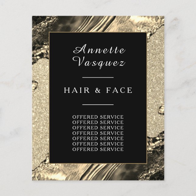 Flyer Ouro de metal líquido (Frente)