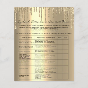 Flyer Ouro do acordo da renúncia da responsabilidade da