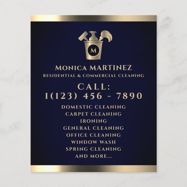 Flyer Ouro preto com logotipo (Frente)