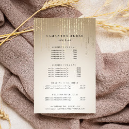 Flyer Ouro Rain String Luz Preços e Serviços