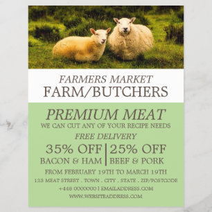 Flyer Ovelhas, Agricultor & Publicidade de Açougueiro