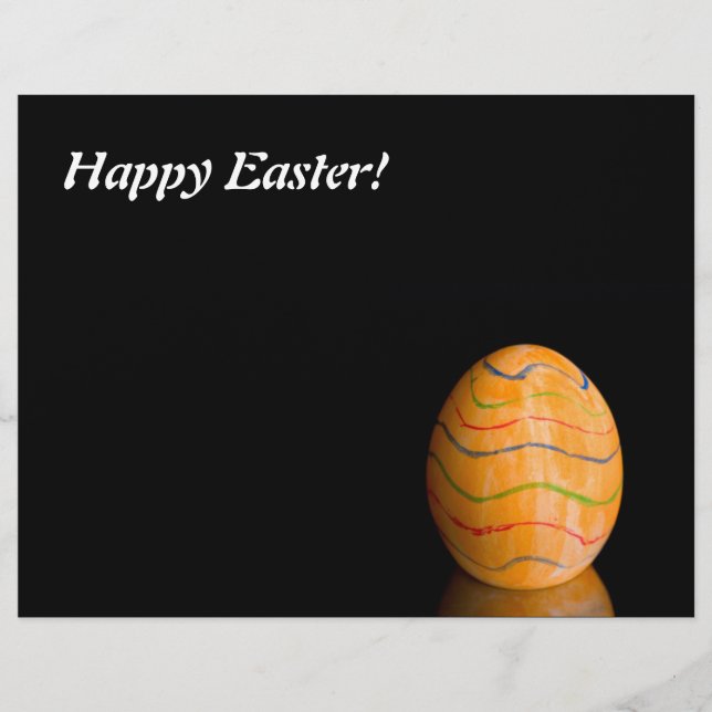 Flyer Ovos de Páscoa de laranja (Frente)
