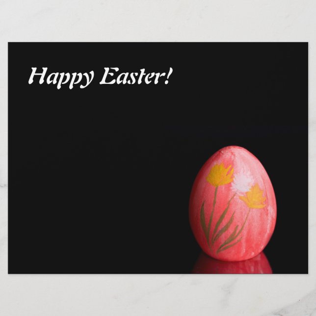 Flyer Ovos de Páscoa vermelha (Frente)