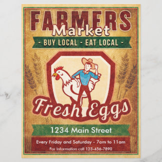 Flyer Ovos Frescos do Mercado de Agricultores