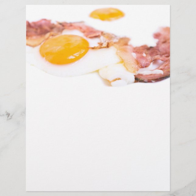 Flyer Ovos secos com bacon (Frente)