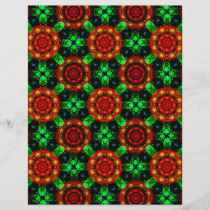 Flyer Padrão Abstrato Floral Moderno Boho Elegante #504