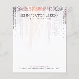 Flyer Padrão Colorido Elegante de Chuva de Confetti