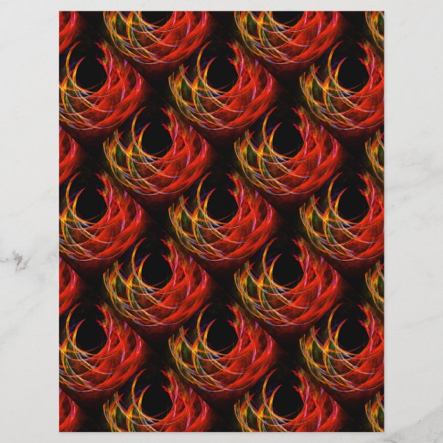 Flyer Padrão de Arte Abstrata Elegante Boho Moderno Fofo (Frente)