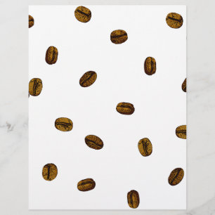 Flyer Padrão De Bean De Café