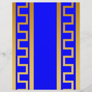 Flyer Padrão de ouro azul