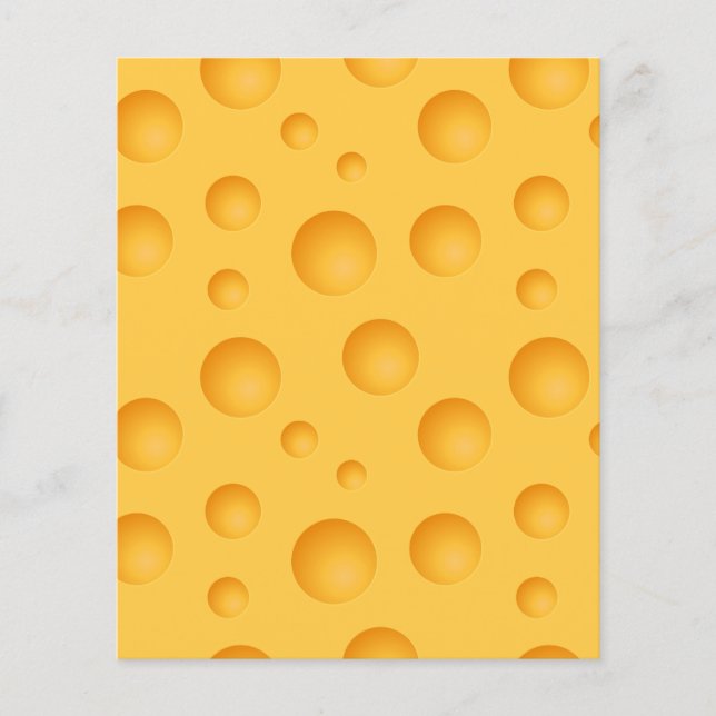 Flyer Padrão de Queijo Amarelo (Frente)