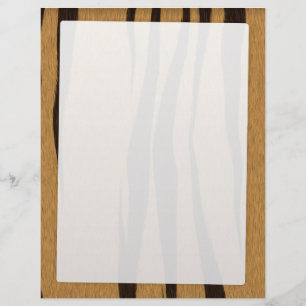 Flyer Padrão de Stripes de Tigre