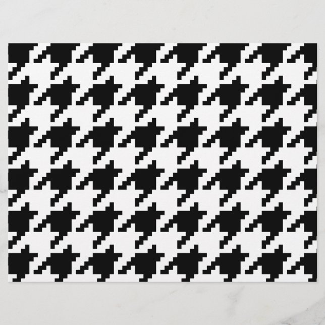 Flyer Padrão de verificação de houndstooth de pixel de 8 (Frente)