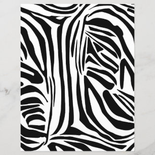 Flyer Padrão de zebra
