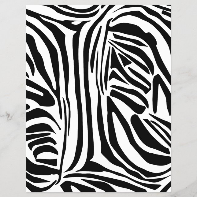 Flyer Padrão de zebra (Frente)