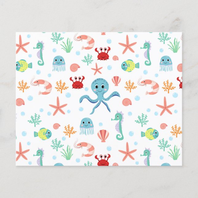 Flyer Padrão do mundo do mar (Frente)