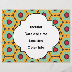 Flyer Padrão floral