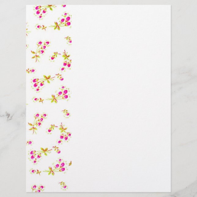 Flyer Padrão floral suave (Frente)