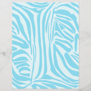 Flyer Padrão Zebra Azul