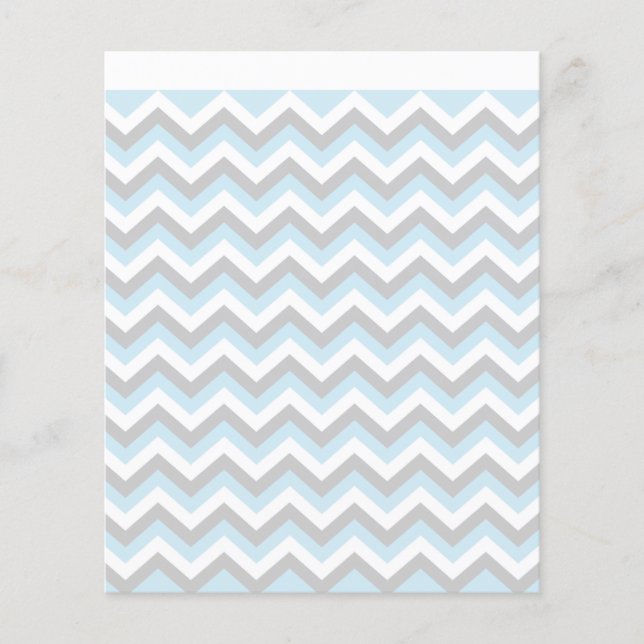 Flyer Padrão ZigZag Chevron Chevron Aqua Turquoise Leve (Frente)