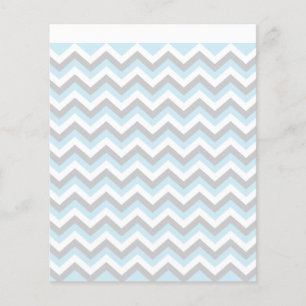 Flyer Padrão ZigZag Chevron Chevron Aqua Turquoise Leve
