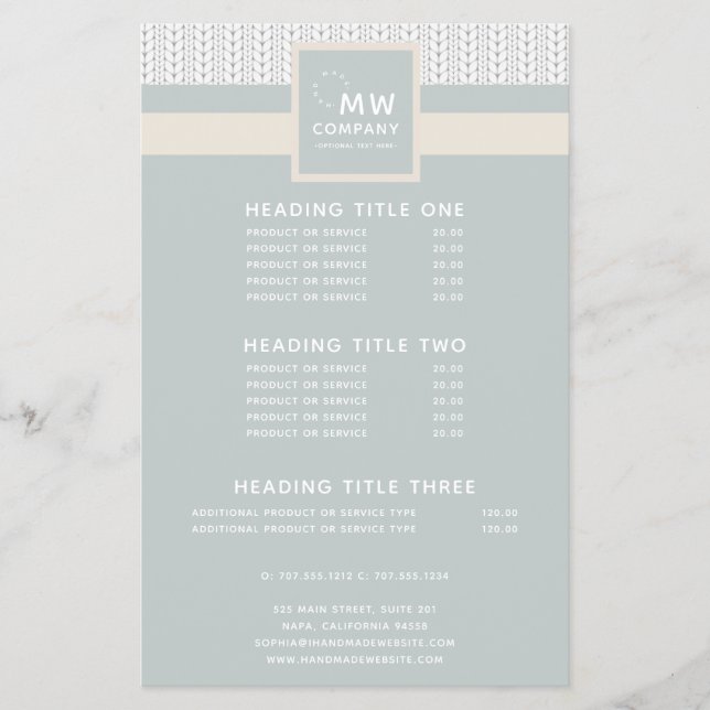 Flyer Padrões de Mão Profissional Moderna Criada (Frente)