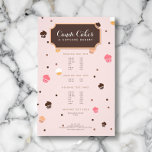 Flyer Padrões de padaria de Cupcakes bonitos, cor-de-ros<br><div class="desc">Coordena-se com o Modelo de cartão de negócios Rosa Padrão de Panificação de Cupcakes Cutos até 1201AM. Este modelo de panfleto super fofo e caprichoso apresenta um padrão de queda de cupcake com uma caixa decorativa para guardar o seu nome ou nome comercial. Personalize o texto para seu próprio anúncio...</div>
