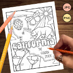 Flyer página coloração de fatos e forma do estado da cal<br><div class="desc">por leapdazime</div>