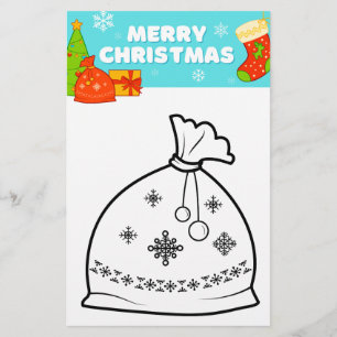 Flyer Página de Coloração de Natal