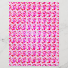Flyer Páginas de Papel de Rascunho em Rosa Abstrato em L