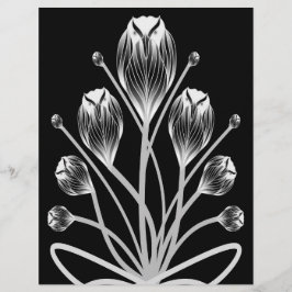 Flyer Páginas de Scrapbook Bulk B&W Tulip Owlsprey H&S