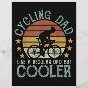 Flyer Pai que anda de bicicleta como um pai normal, mas