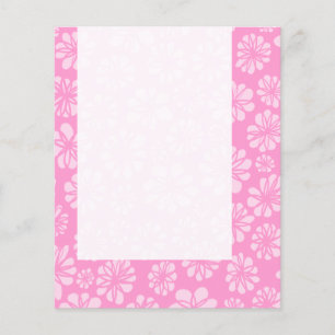 Flyer Painel 050 - Floral cor-de-rosa