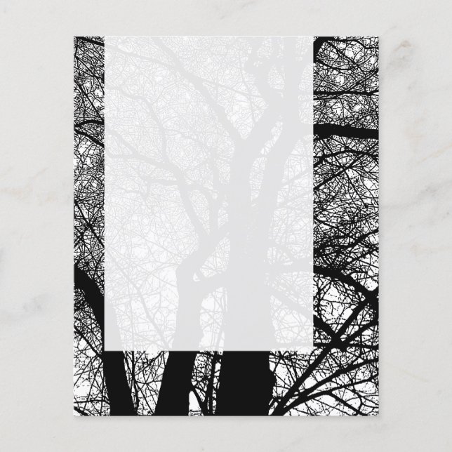 Flyer Painel 054 - Árvore de alto contraste (Frente)