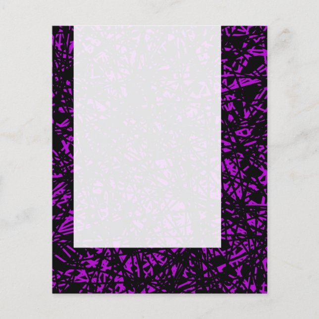 Flyer Painel 070 - Linhas Abstrato - Roxo (Frente)