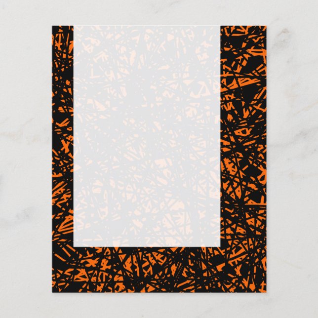 Flyer Painel 071 - Linhas Abstrato - Laranja (Frente)