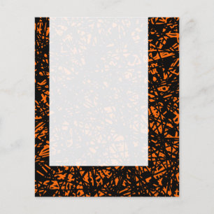 Flyer Painel 071 - Linhas Abstrato - Laranja